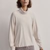 Women Varley Knitwear | Portland High Neck Mid Layer-Crystal Grey