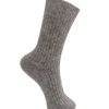 Women Black Colour Socks | Frodite Alpacamix Socks-Grey