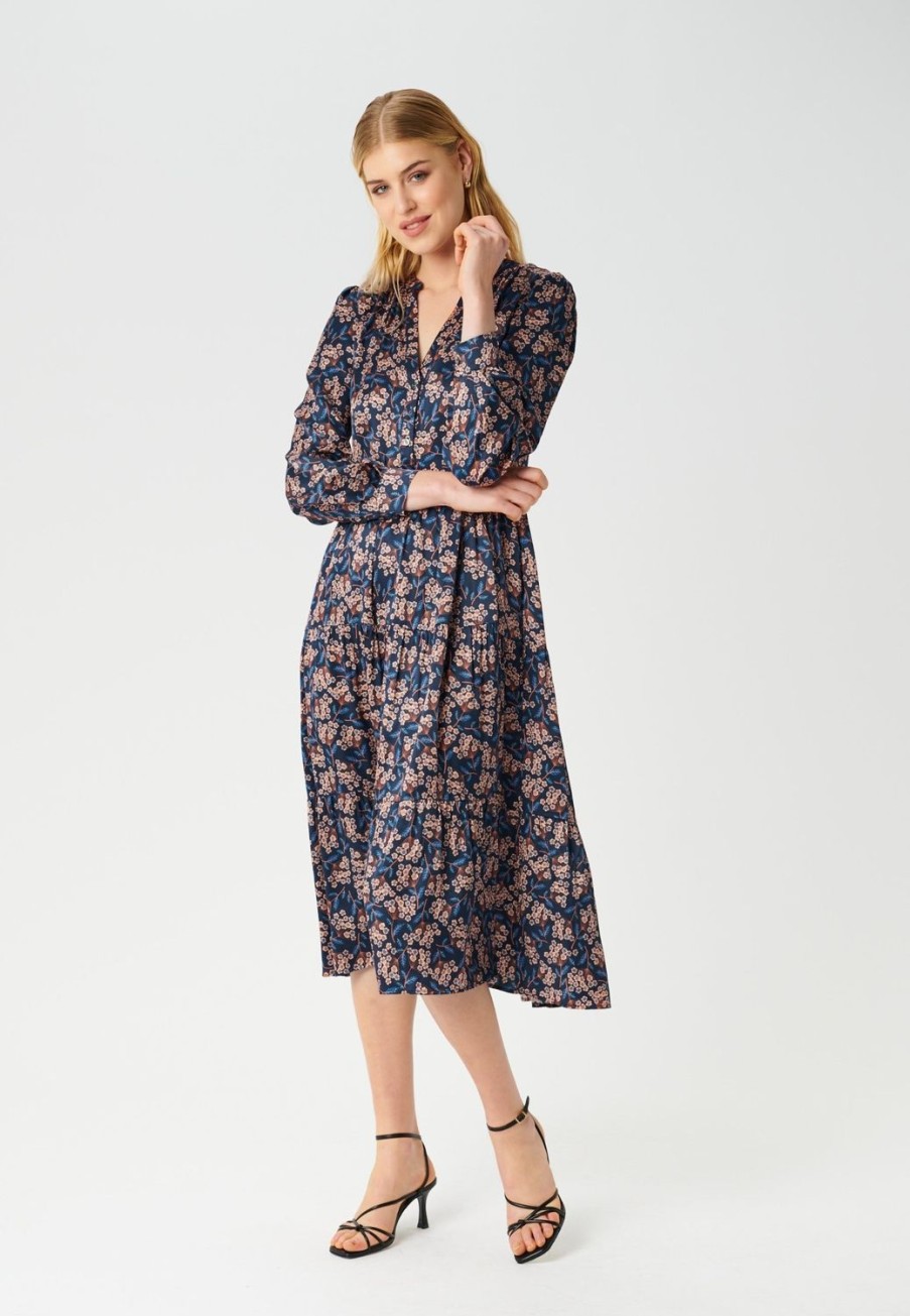 Women Dea Kudibal Dresses | Cathrin Shirt Dress-Ditsy Leaves