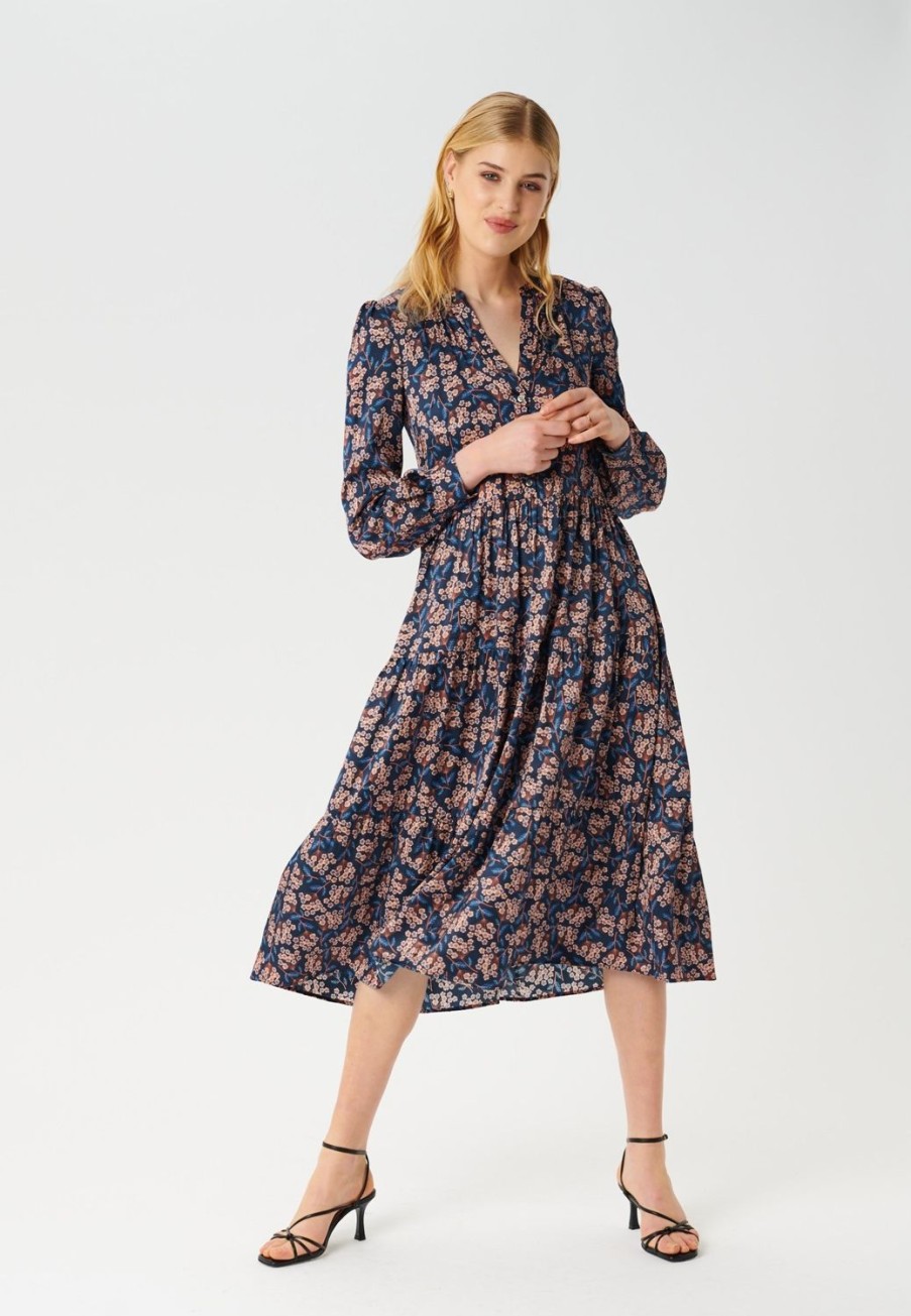 Women Dea Kudibal Dresses | Cathrin Shirt Dress-Ditsy Leaves