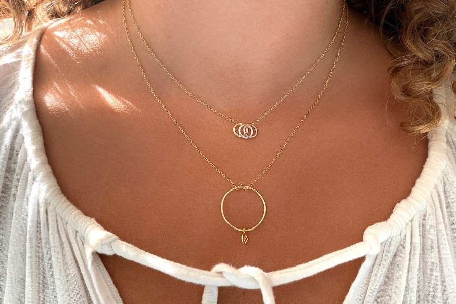 Women Boho Betty Necklaces | Albarino Gold Russian Ring Necklace