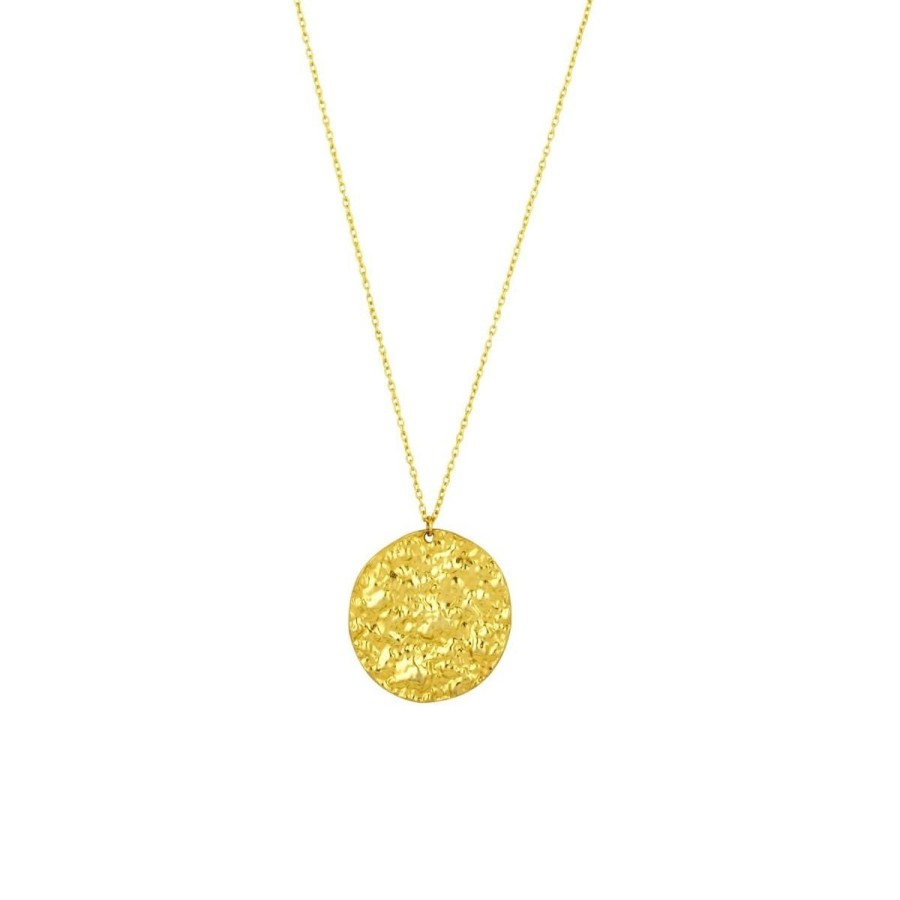 Women Ashiana Necklaces | Harmonia Short Coin Necklace-Gold