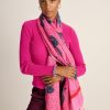 Women Pom Amsterdam Scarves | Floral Scarf-Pink