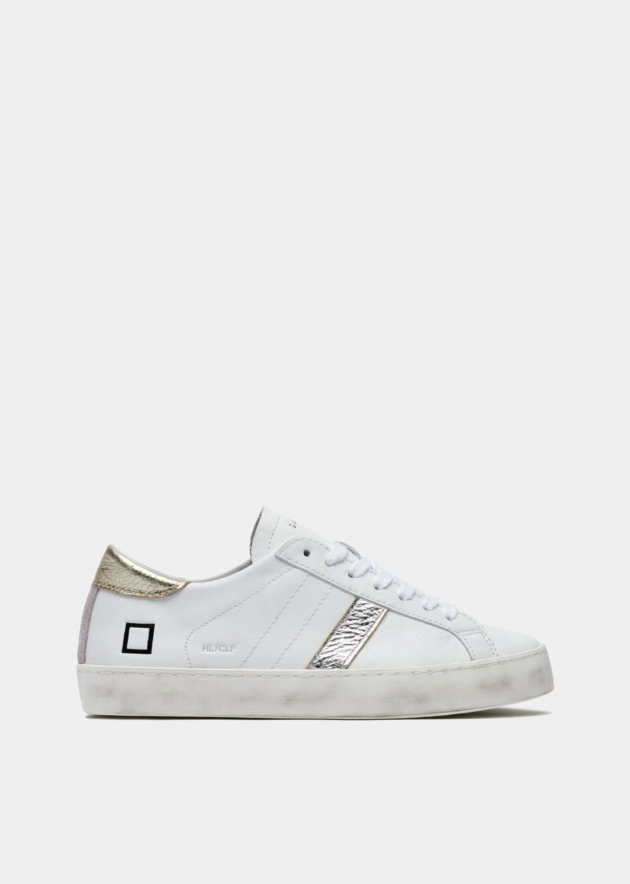 Women DATE Trainers Trainers | Hill Low Calf-White/Platinum