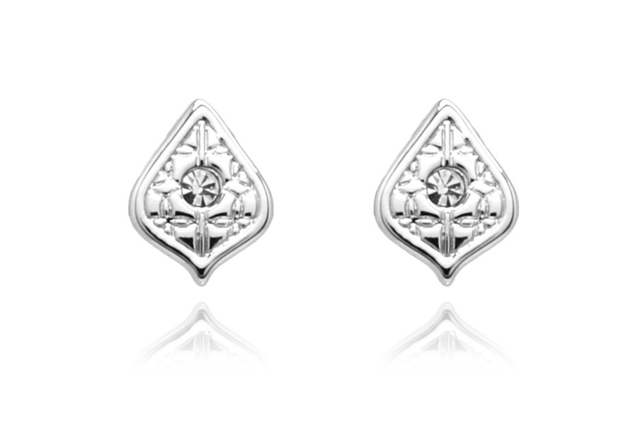 Women Boho Betty Earrings | Linden Cz Stud Earring-Silver