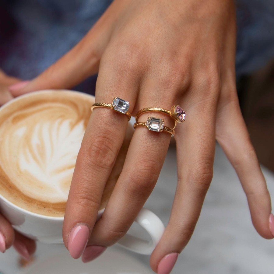 Women Caroline Svedbom Rings | Naya Ring-Gold Light Sapphire