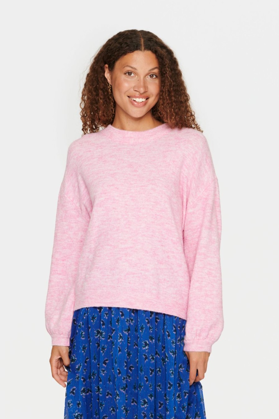 Women Saint Tropez Knitwear | Trixie Pullover-Orchid Smoke