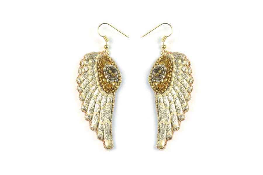 Women Nahua Earrings | Anita Earrings-Gold