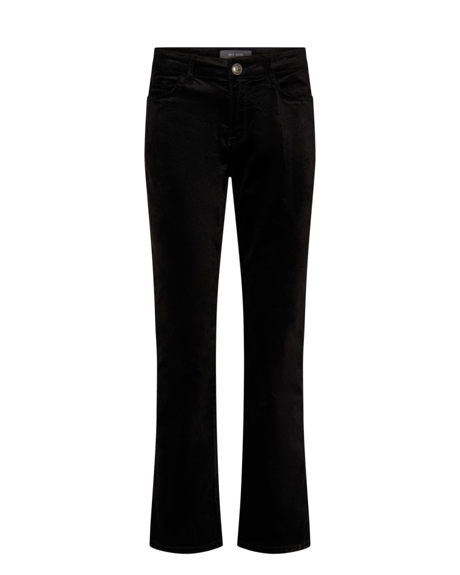 Women Mos Mosh Trousers | Ashley Velvet Pant-Black