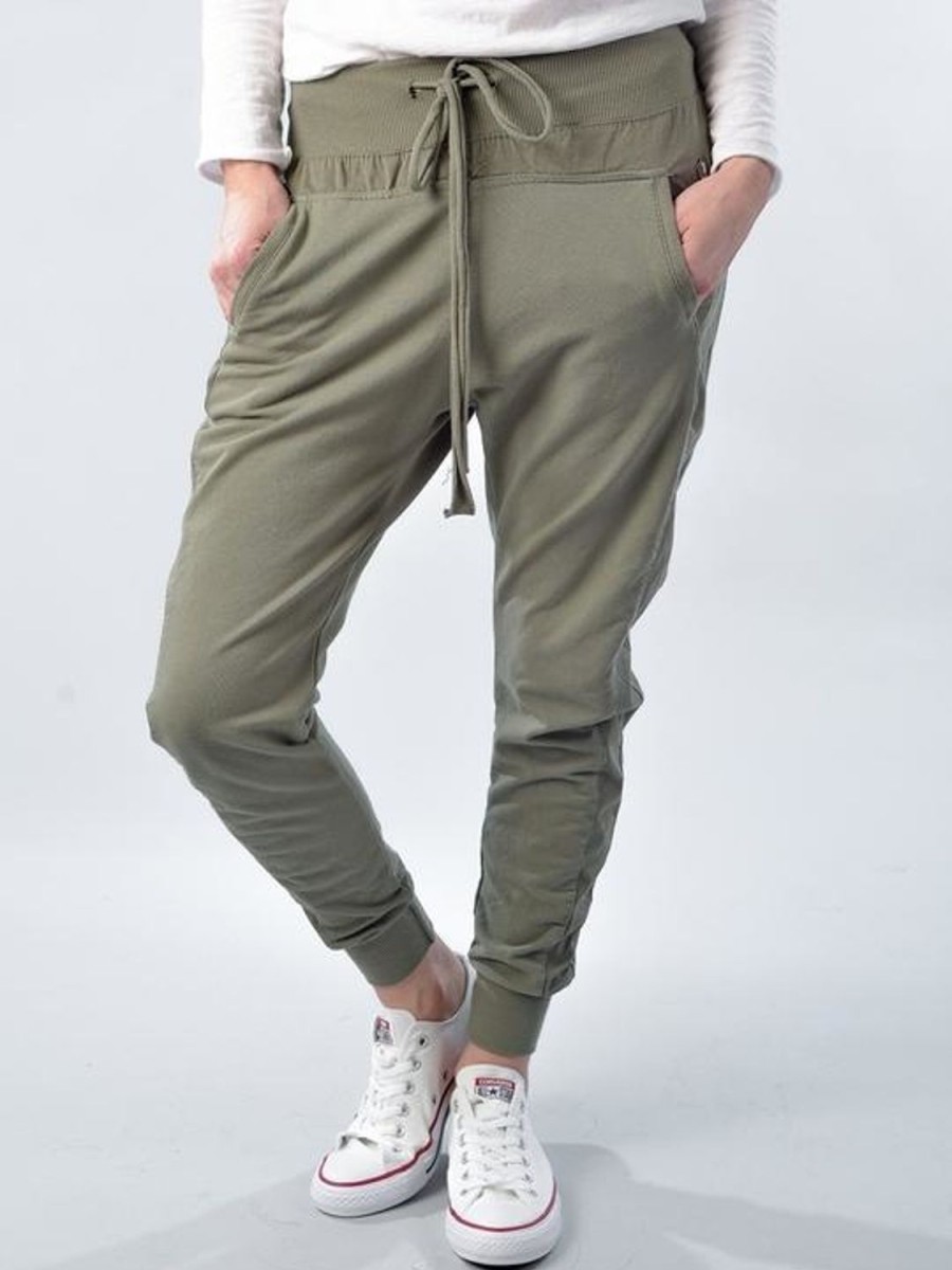 Women Suzy D Trousers | Ultimate Joggers-Light Khaki