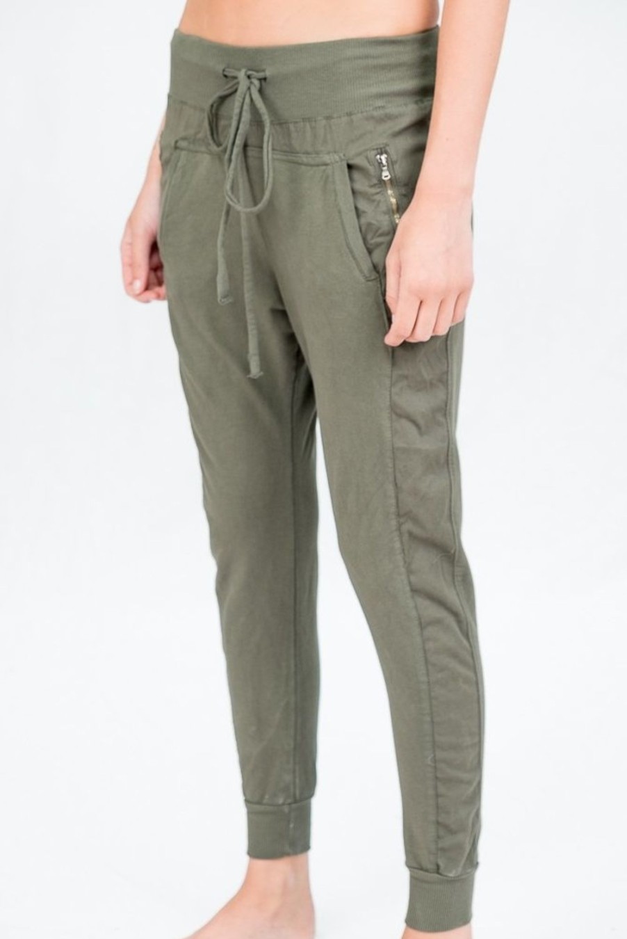 Women Suzy D Trousers | Ultimate Joggers-Light Khaki