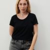 Women American Vintage Tops | Sonoma Sporty Tee-Noir Vintage