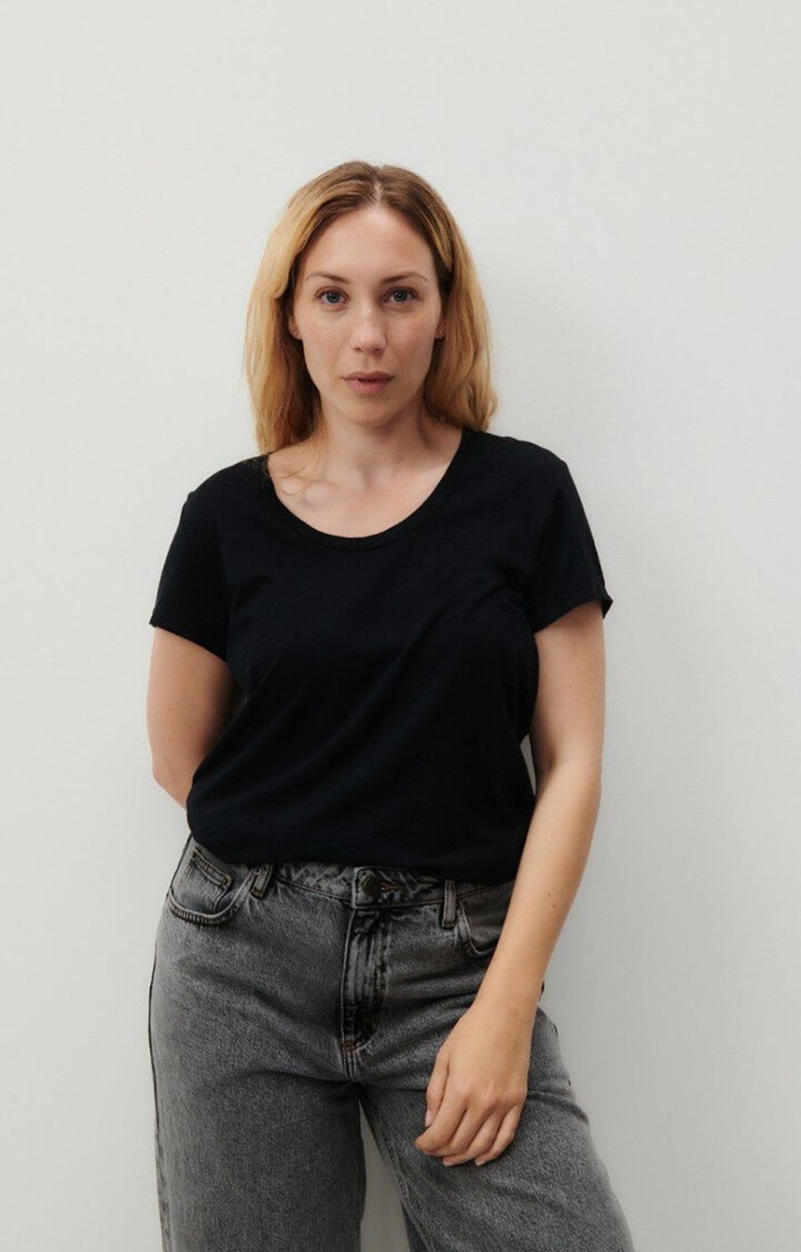 Women American Vintage Tops | Sonoma Sporty Tee-Noir Vintage