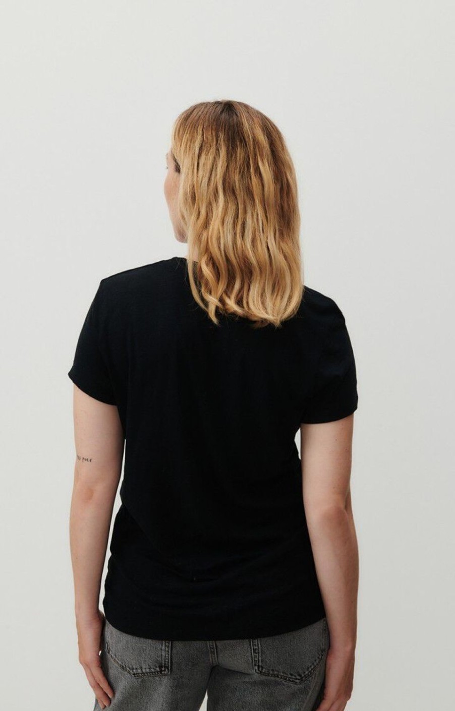 Women American Vintage Tops | Sonoma Sporty Tee-Noir Vintage