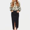 Women Saint Tropez Skirts | Azsa Denim Skirt-Black Denim