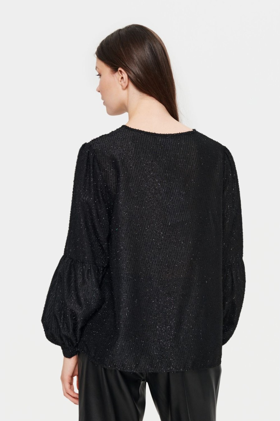 Women Saint Tropez Tops | Bri Blouse-Black