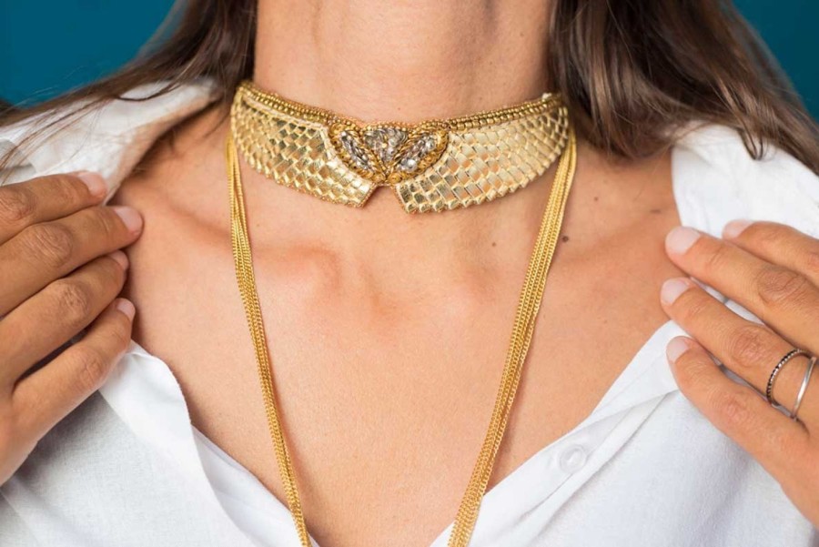 Women Nahua Necklaces | Angus Necklace-Gold