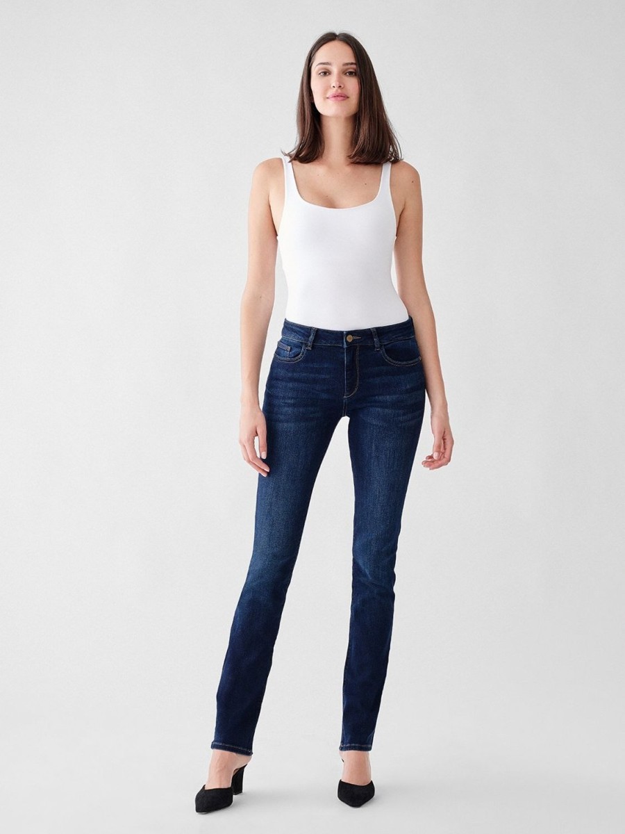 Women DL1961 Jeans | Coco Straight In Mid Rise-Solo