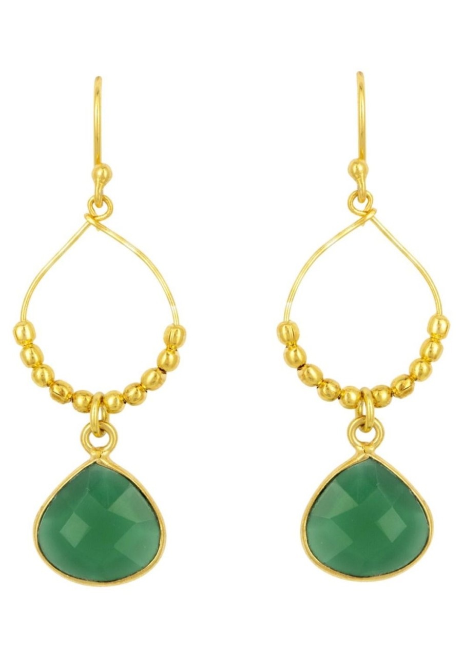 Women Ashiana Earrings | Bay Reef Earrings-Dark Green