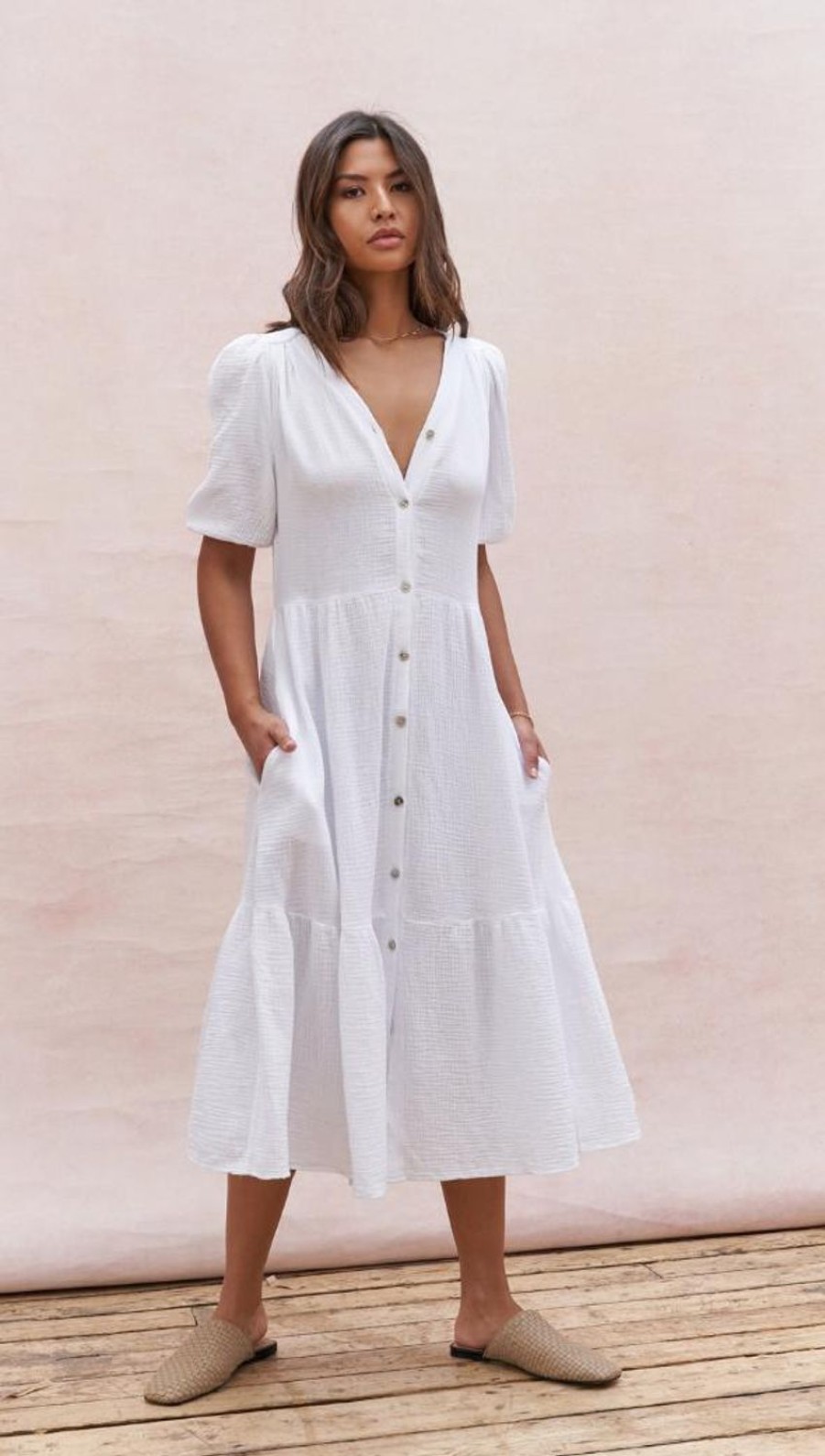 Women Charli Dresses | Danielle Dress-White