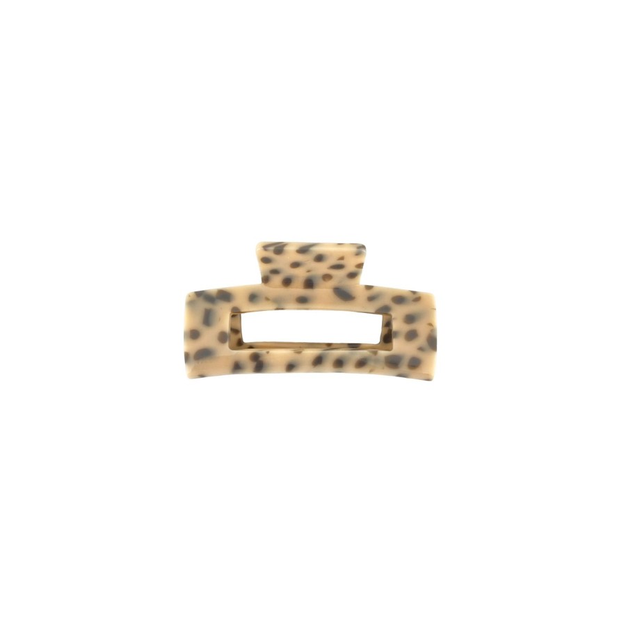 Women Black Colour Hair Accessories | Berlin Natural Hair Claw-Beige Leopard