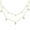 Women Icandi Necklaces | Diamond Multi Chain-Gold