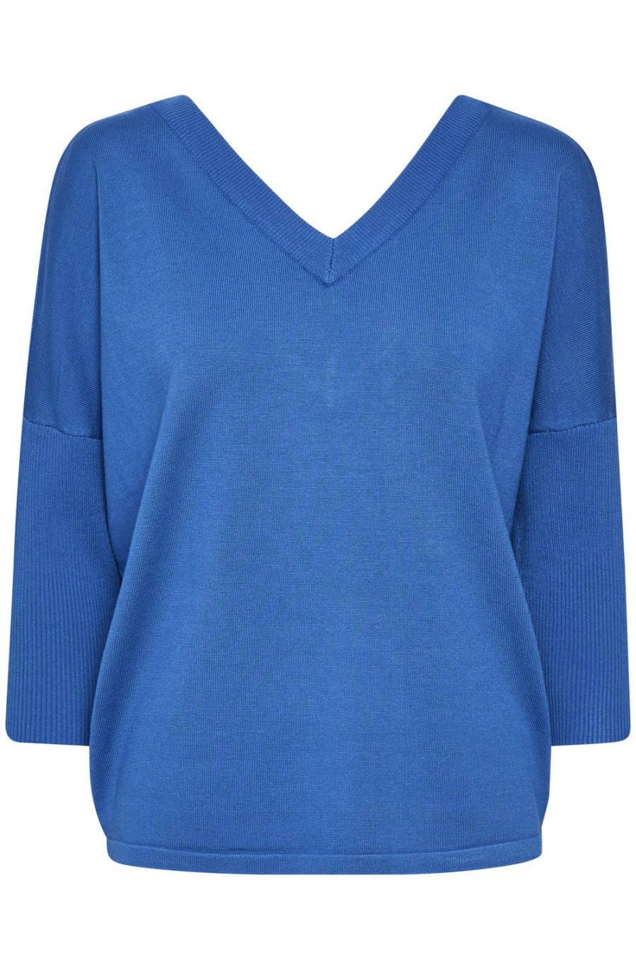 Women Saint Tropez Knitwear | Kila V-Neck Pullover-Campanula