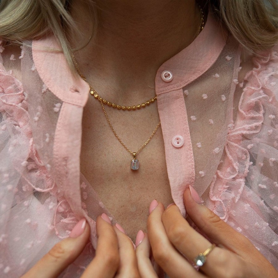 Women Caroline Svedbom Necklaces | Naya Necklace-Gold Light Sapphire