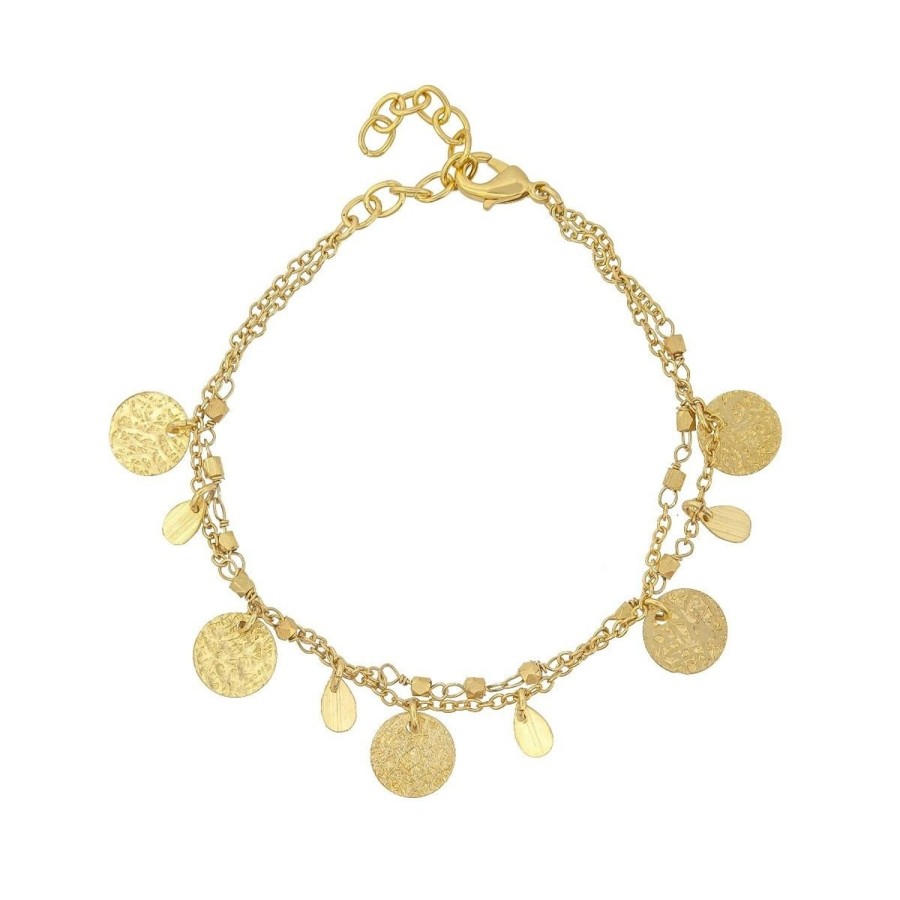 Women Ashiana Bracelets | Athens Gold Coin Bracelet-Gold