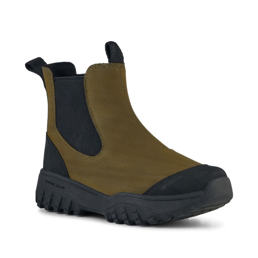 Women Doodie Stark Boots | Magda Rubber Track Boot-Dark Olive/Black