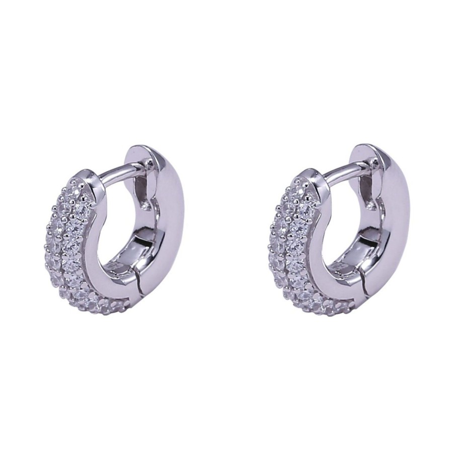 Women Icandi Earrings | Eleanor Huggies Earrings-Silver