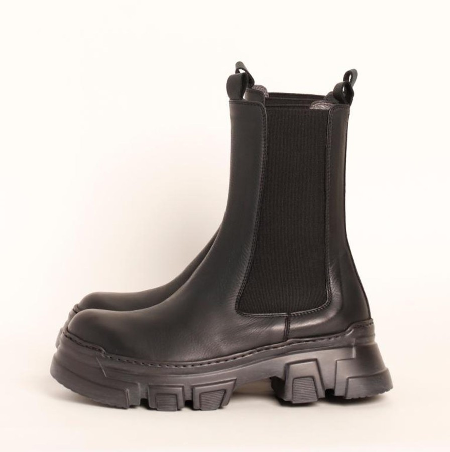 Women Lofina Boots | Chunky Chelsea Boot-Gasoline Londra