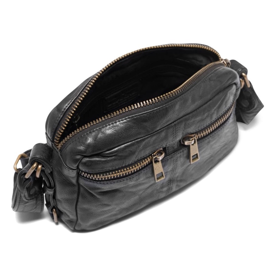 Women Depeche Bags | Cross Over Bag Zippers Bag-Black