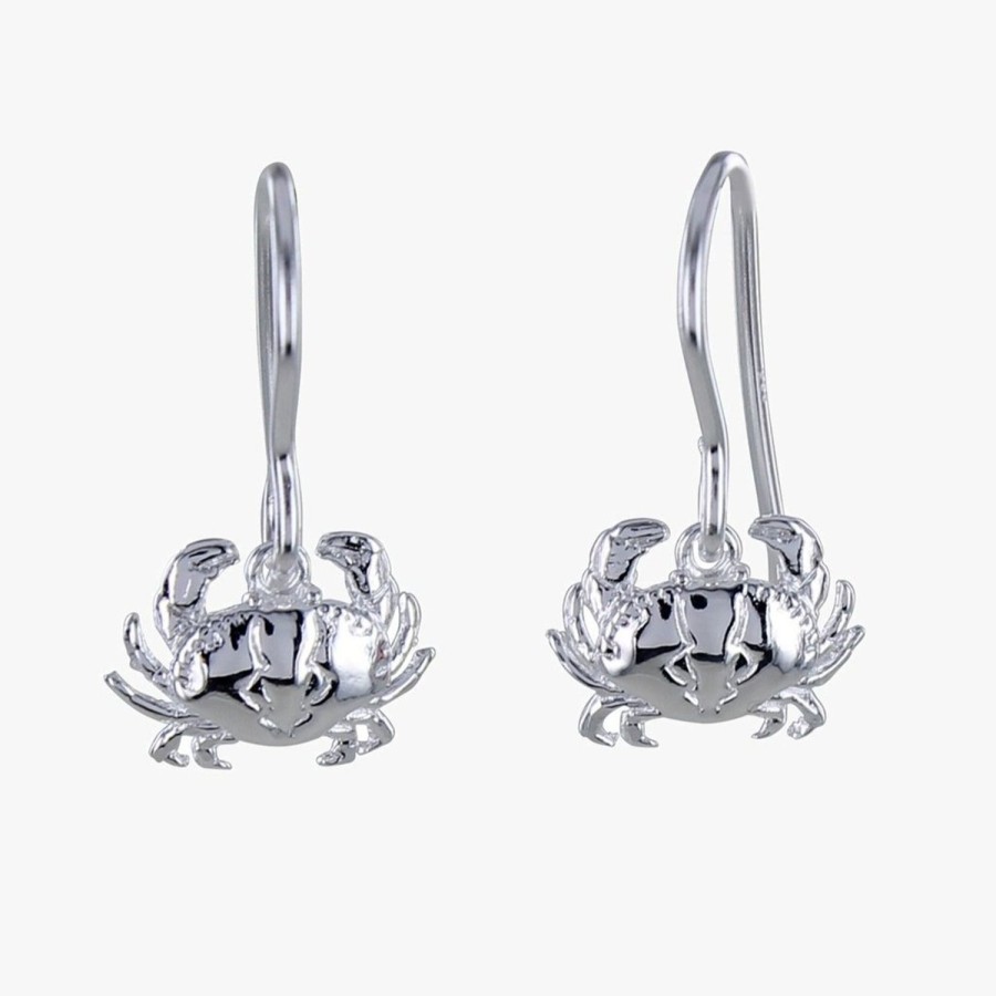 Women Reeves & Reeves Earrings | Jc39 Crab Earrings-Silver