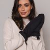 Women Rino & Pelle Gloves | Allei Padded Mittens-Black