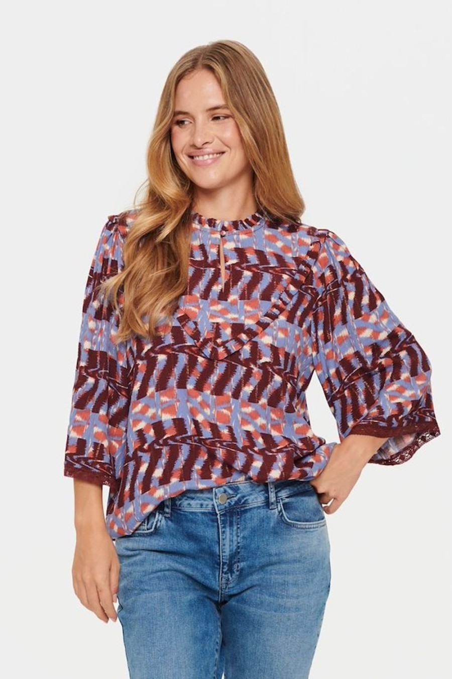 Women Saint Tropez Tops | Alexa Shirt-Colony B. Ethnic