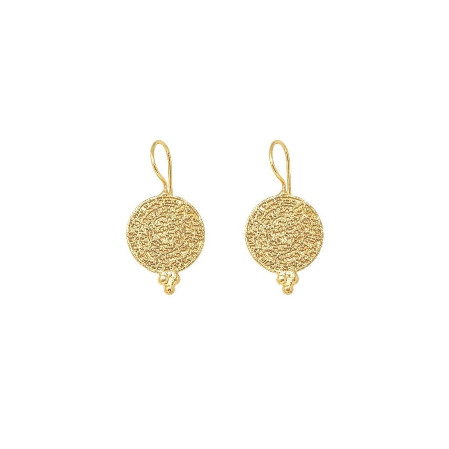 Women Ashiana Earrings | Algir Gold Coin Earrings-Gold