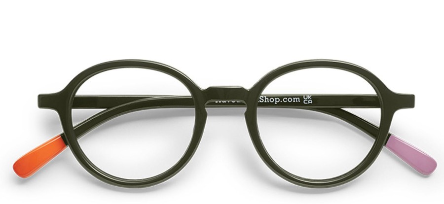 Eyewear Have a Look | Circle Slim Readers-Dark Green