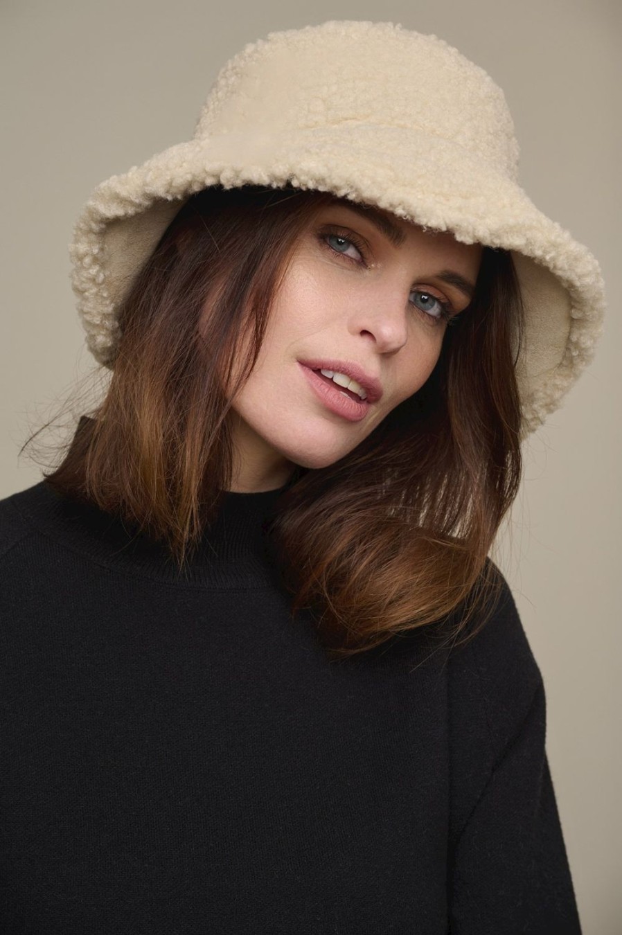 Women Rino & Pelle Hats | Selin Reversible Bucket Hat-Stone