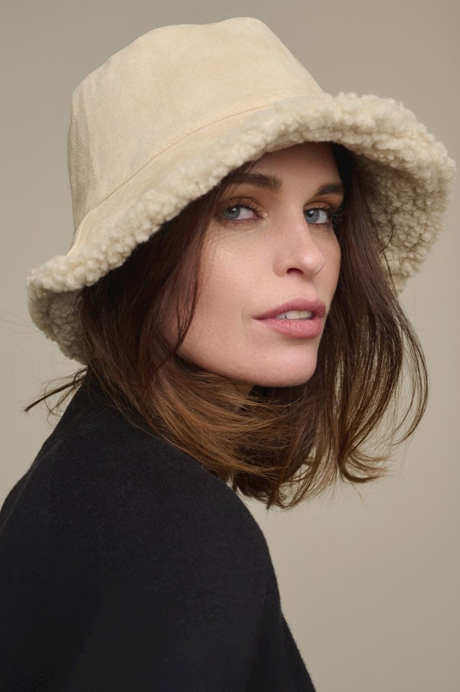 Women Rino & Pelle Hats | Selin Reversible Bucket Hat-Stone