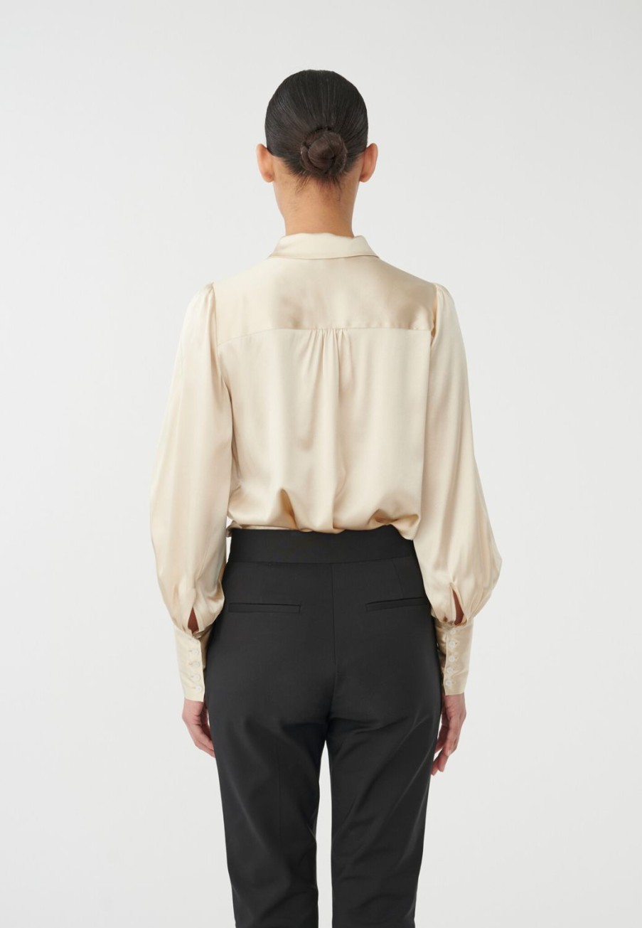 Women Dea Kudibal Tops | Cadence Shirt-Pearl