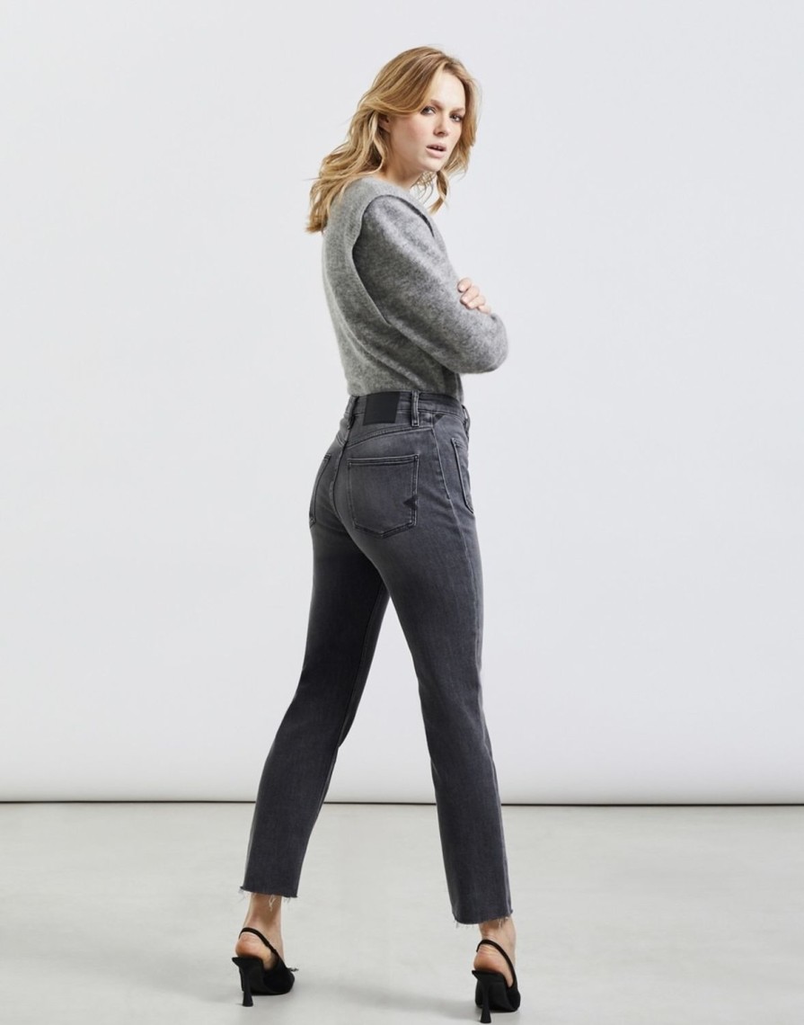 Women Reiko Jeans | Mercy Straight Patch Pocket Jean-Bl539