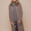 Women Rino & Pelle Jackets | Gambler Long Cardi-Taupe