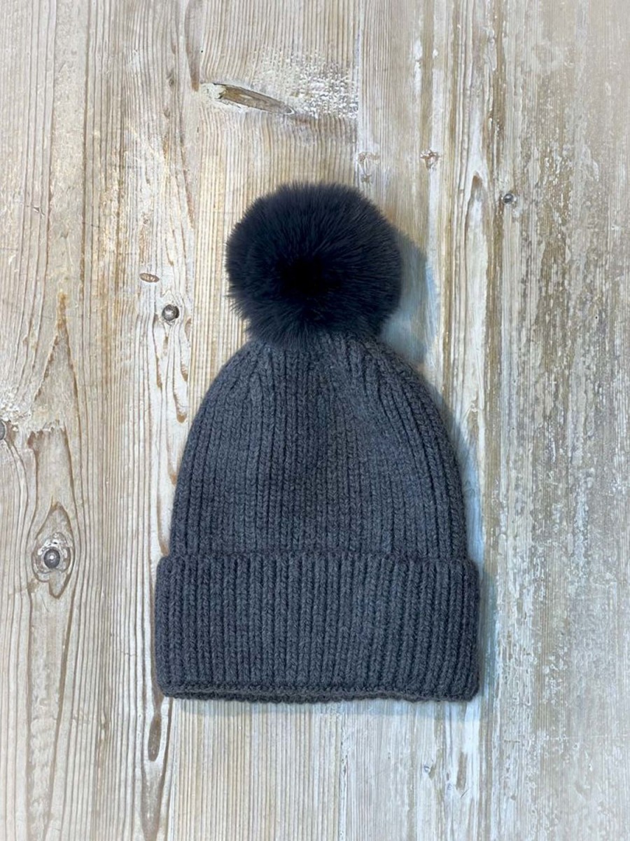 Women Doodie Stark Hats | Cashmere Mix Hat-Dk Grey