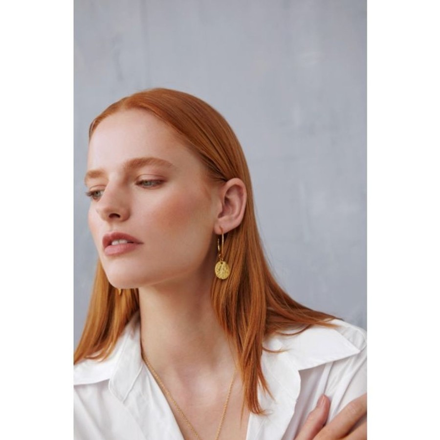 Women Ashiana Earrings | Esmeralda Hoop And Coin Earrings-Gold