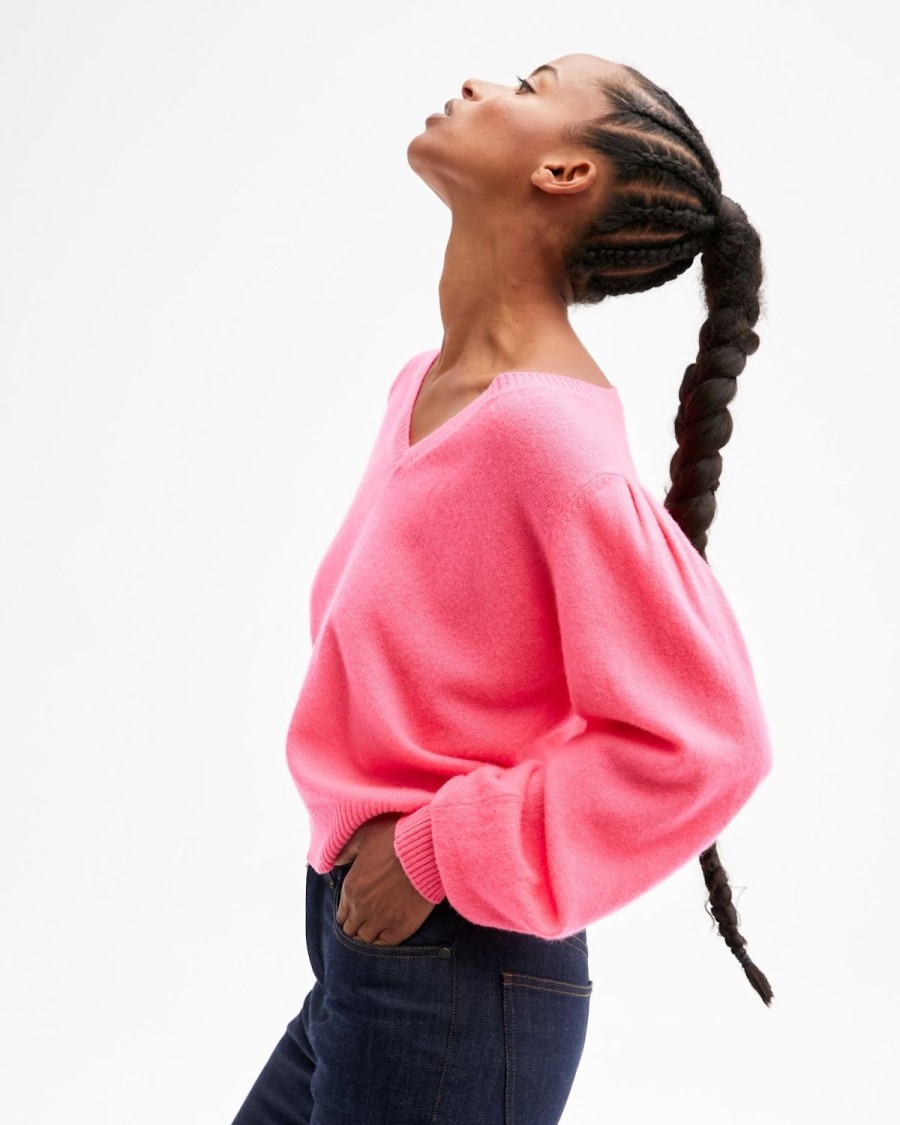 Women Absolut Cashmere Knitwear | Celine Knit-Rose Fluro