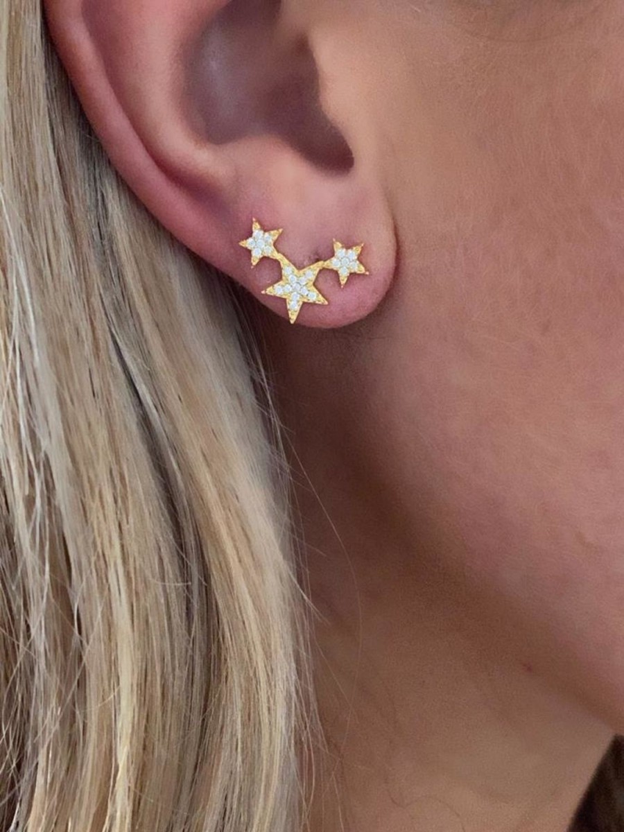 Women Icandi Earrings | Lucky Star Earrings-Gold