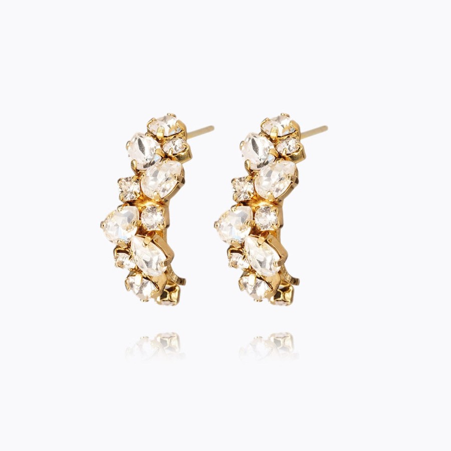 Women Caroline Svedbom Earrings | Gabriella Earrings-Gold Crystal