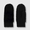 Women Rino & Pelle Gloves | Oxo Mittens-Black