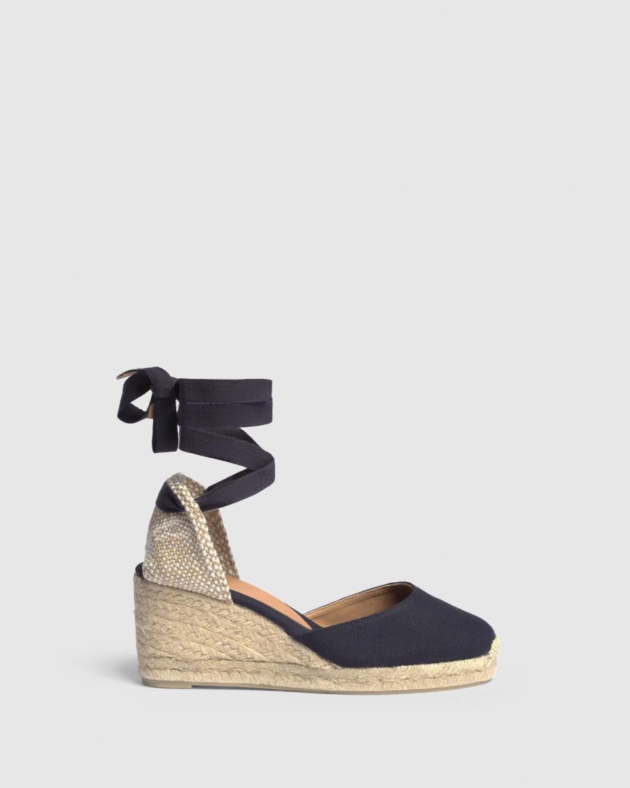 Women Castaner Wedges | Carina Wedge-Azul Oscuro